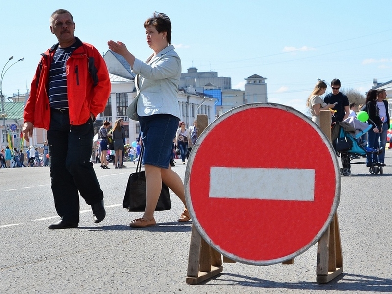 В центре Вологды ограничат движение транспорта в связи с мероприятиями, посвященными Дню Победы.