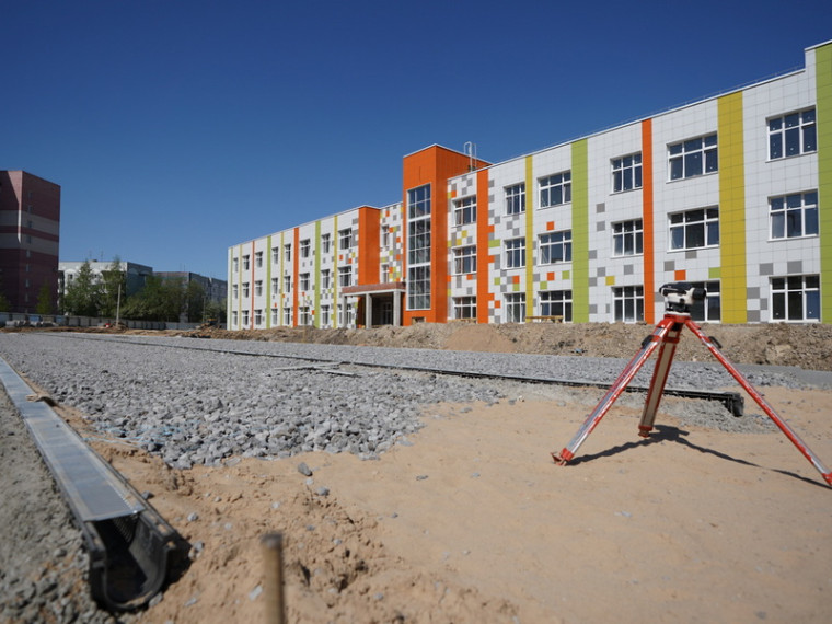 Готовность строящейся школы на ул. Сергея Преминина в Вологде составляет 70 %.